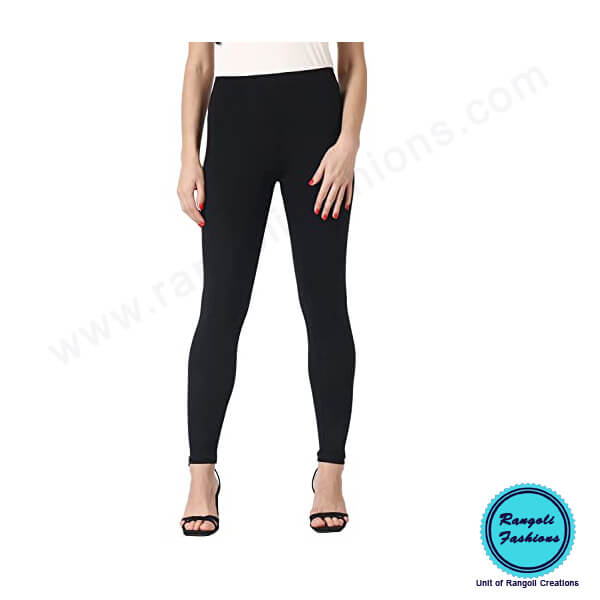 Lucra Spandex Cotton Legging Black View 2