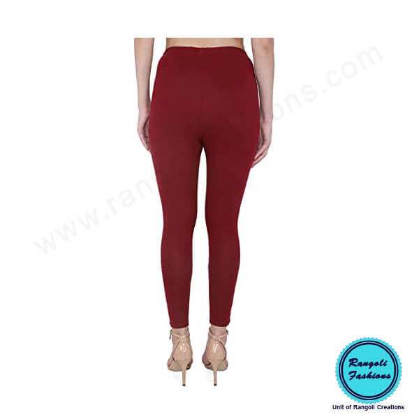 Lucra Spandex Cotton Legging Maroon View 1