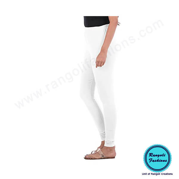 Lucra Spandex Cotton Legging White View 5