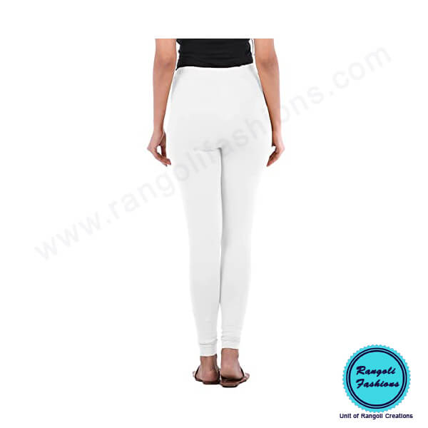Lucra Spandex Cotton Legging White View 6