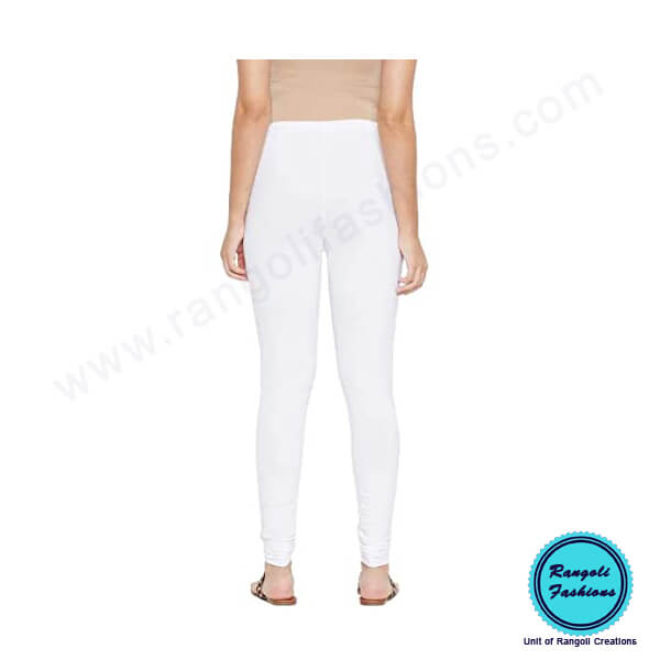 Lucra Spandex Cotton Legging White View 7